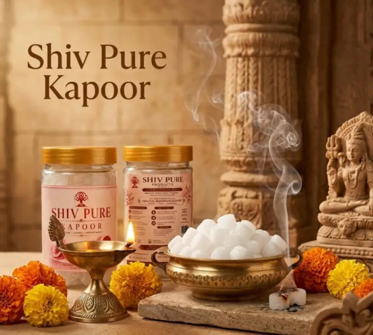 Experience the purity of Shiv Pure Kapoor, crafted to create a peaceful atmosphere, spiritual positivity, and refreshing fragrance in every prayer.