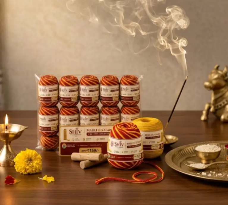 Shiv Pure Products Kalawa fills your home with divine fragrance, spiritual positivity, and a peaceful atmosphere for daily prayers and rituals.