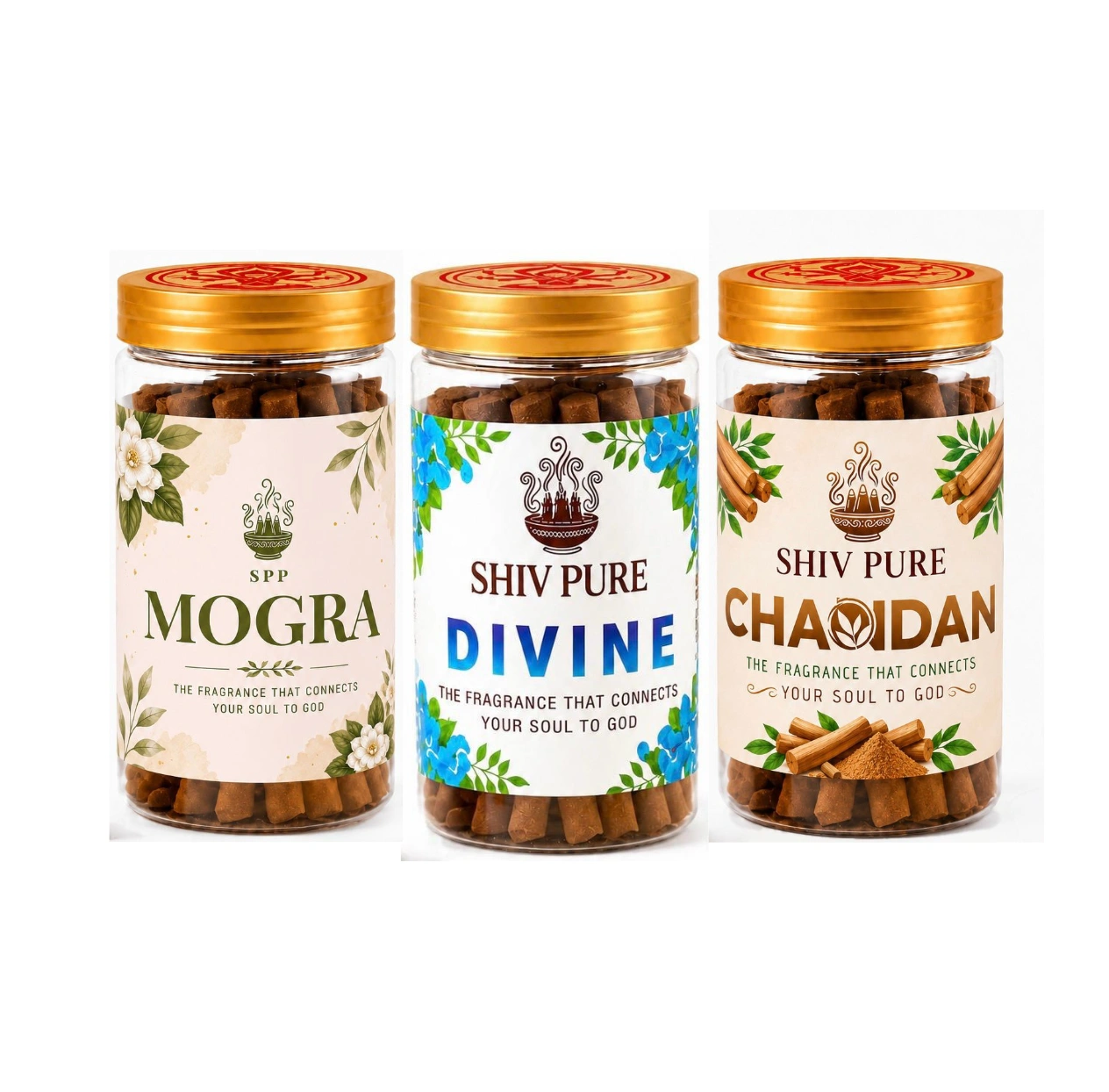 SPP Mogra, Divine & Chandan Dhoop Sticks Combo Pac