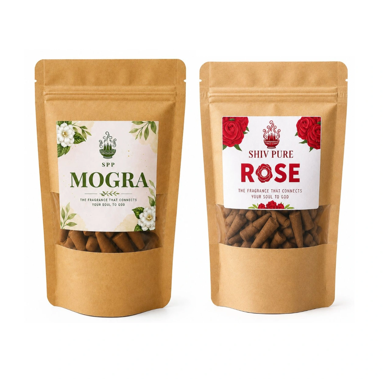 SPP Mogra & Rose Dhoop Cones Combo Pack