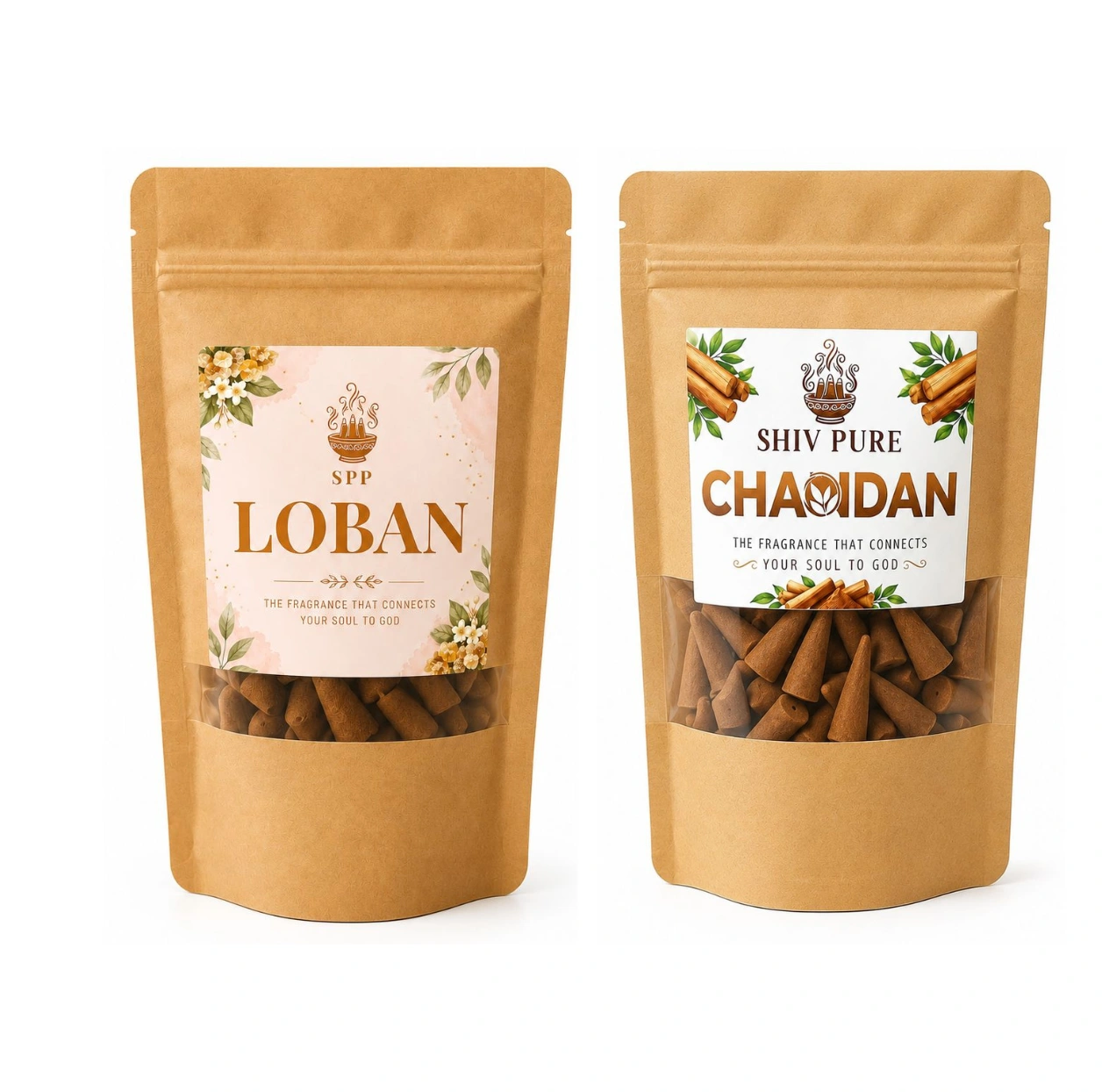 SPP Loban & Chandan Dhoop Cones Combo Pack