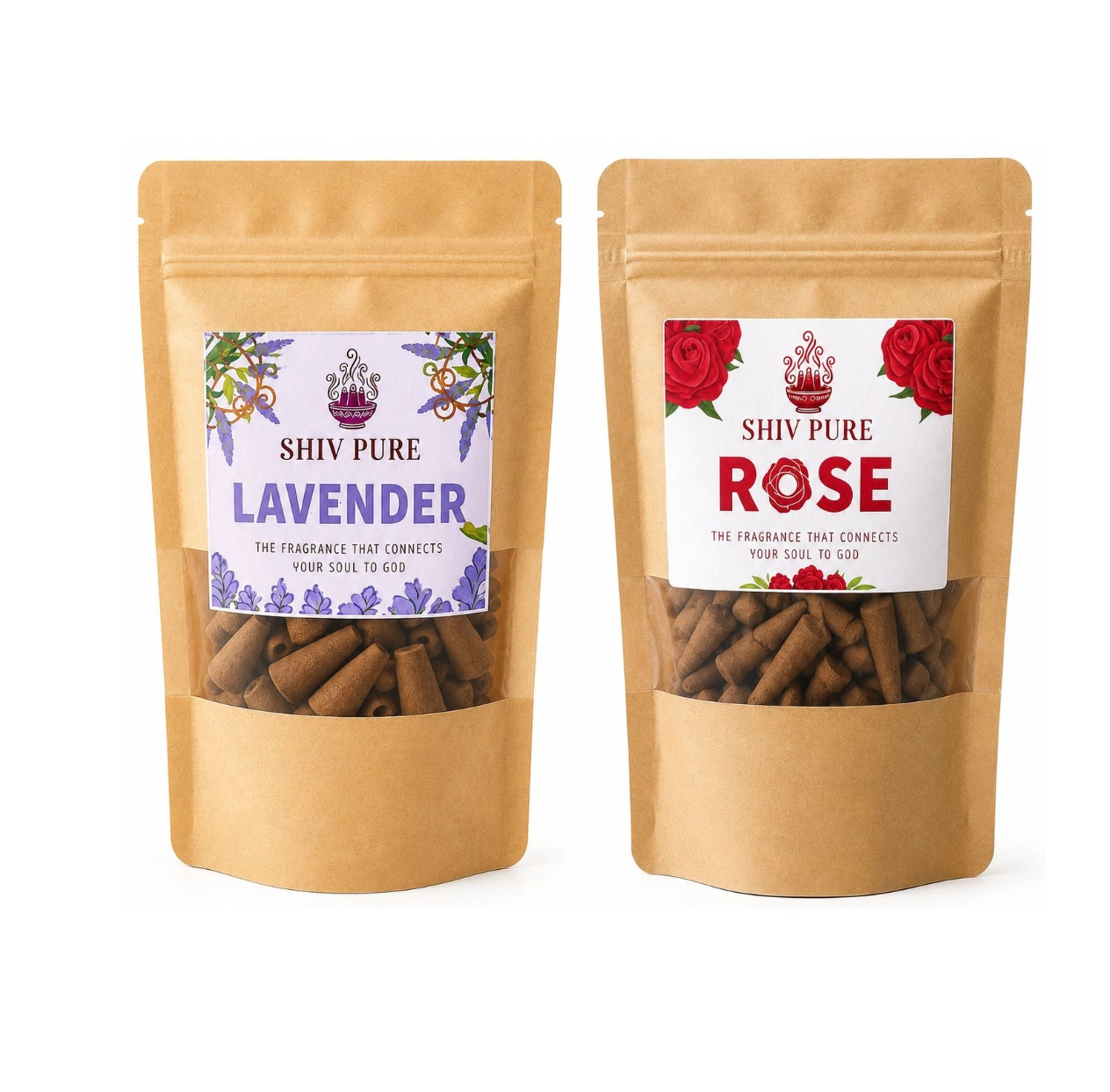 SPP Rose & Lavender Dhoop Cones Combo Pack