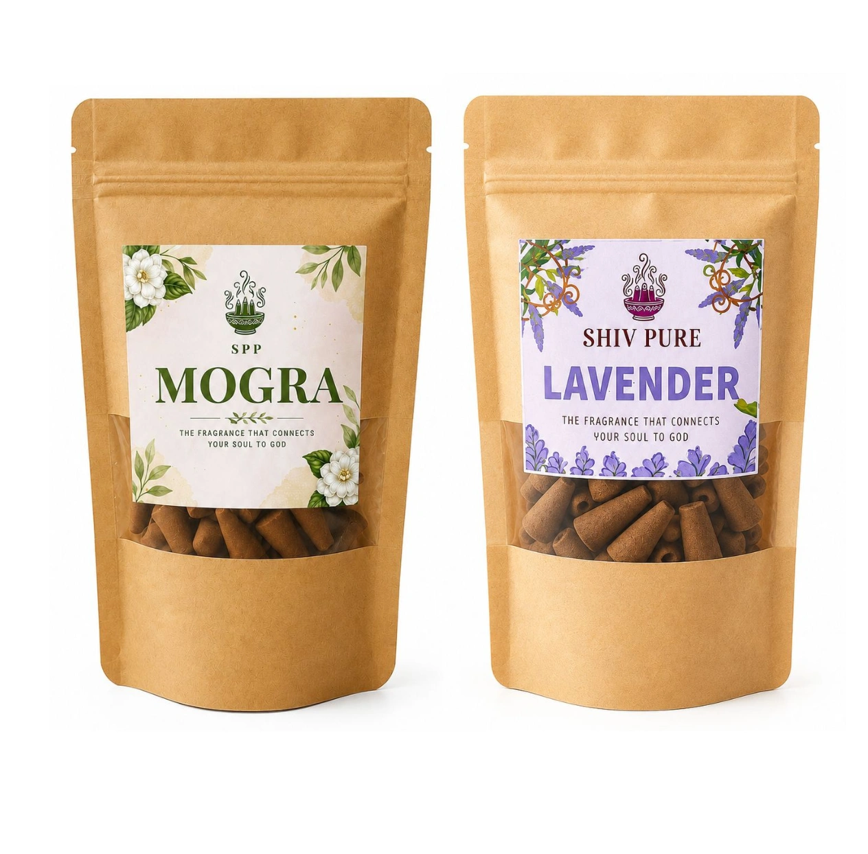 SPP Mogra & Lavender Dhoop Cones Combo Pack