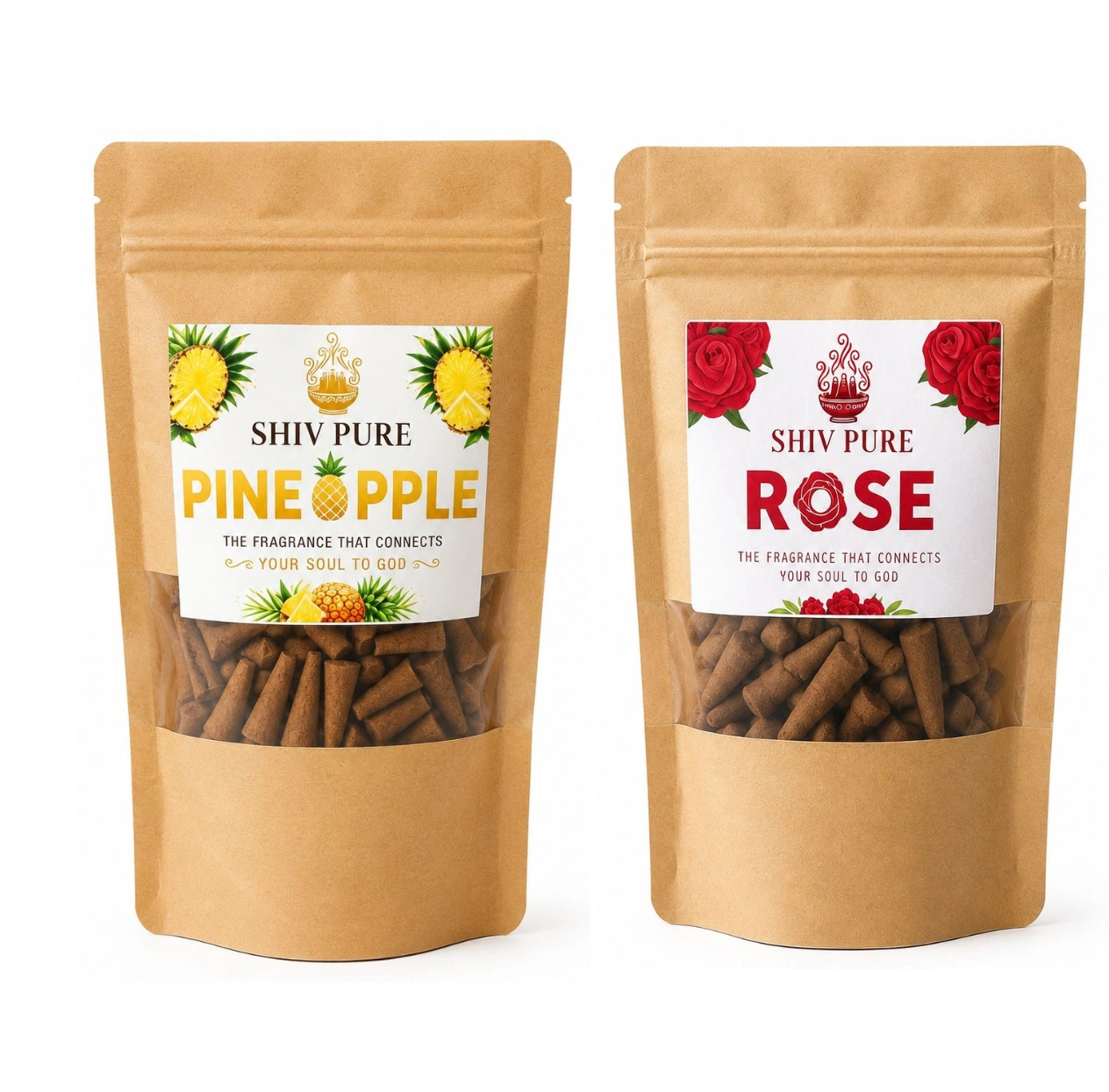 SPP Pineapple Chandan Dhoop Cones Combo pack