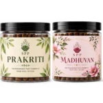 SPP Prakriti & Madhuvan Dhoop Cones Combo Pack (200gm) combines the refreshing essence of nature-inspired Prakriti fragrance with the soothing and floral aroma of Madhuvan.