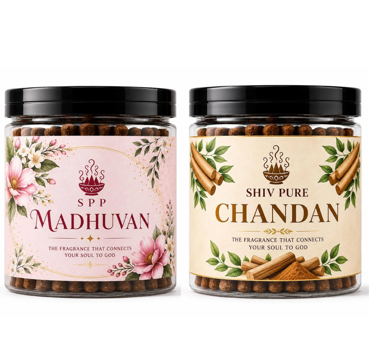 SPP Madhuvan & Chandan Dhoop Cones Combo Pack (200gm)
