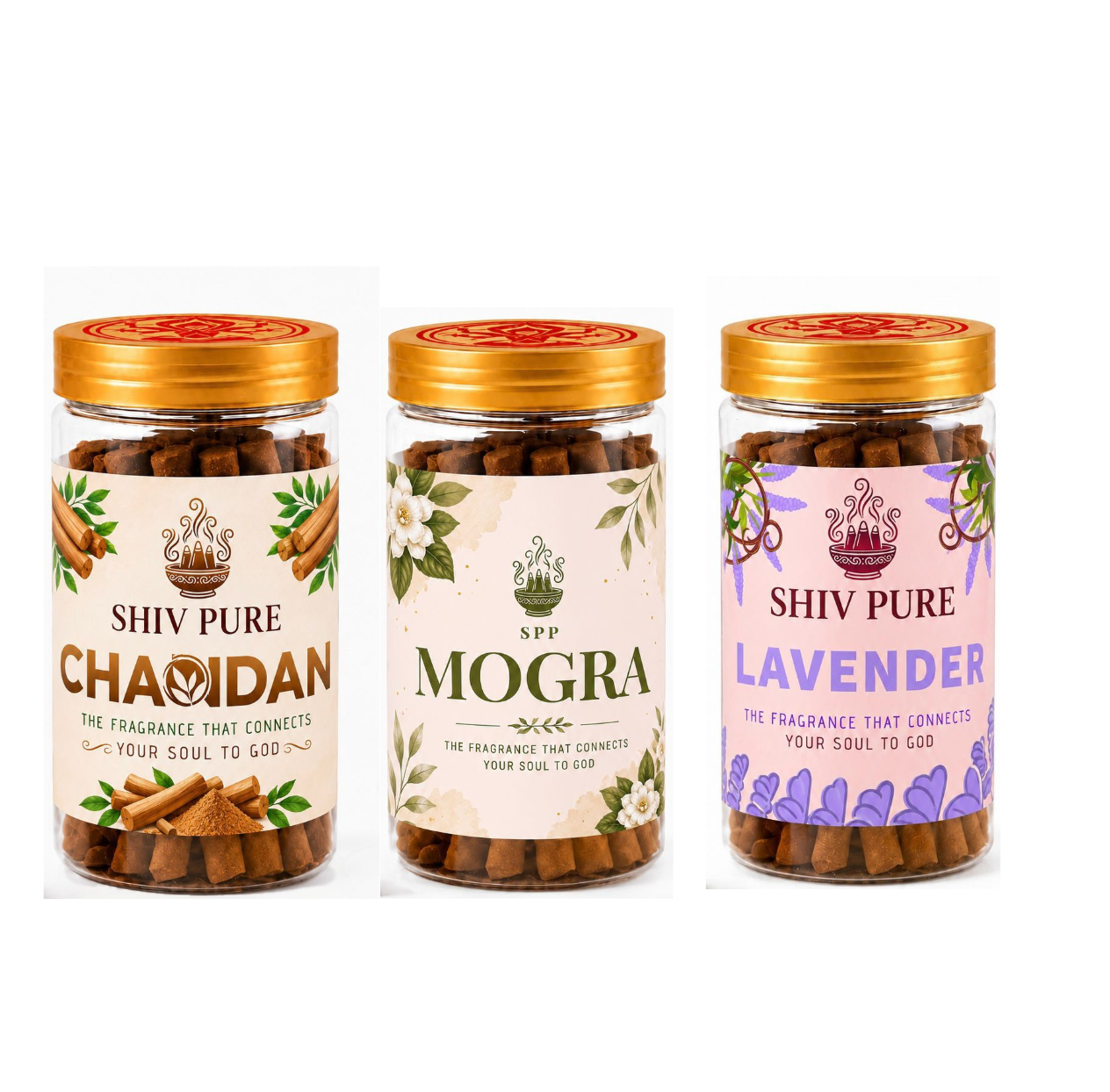 SPP Chandan, Mogra & Lavendar Dhoop Sticks Combo Pack