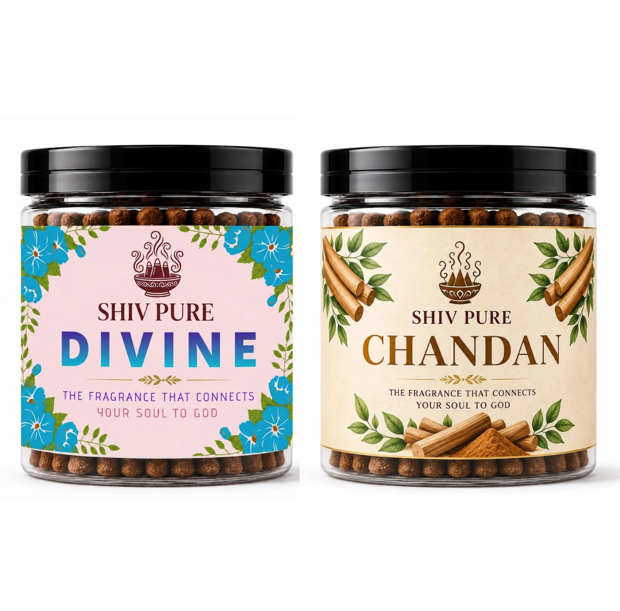 SPP Divine & Chandan Dhoop Cones Combo Pack (200gm)