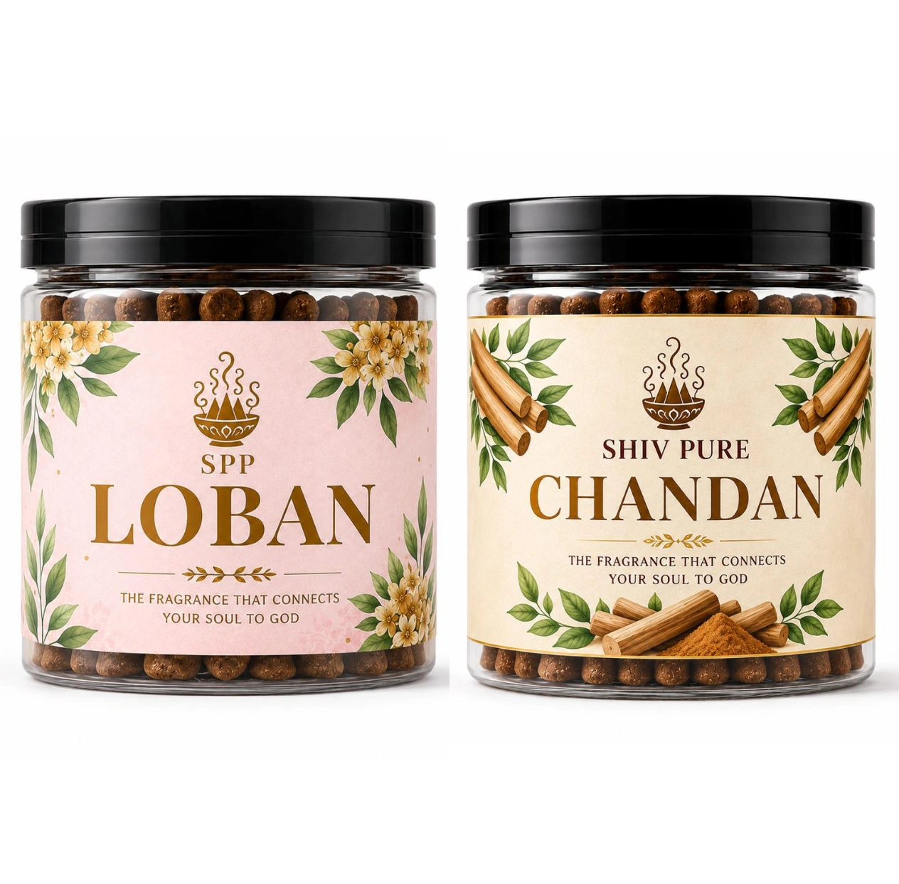 SPP Loban & Chandan Dhoop Cones Combo Pack (200gm)